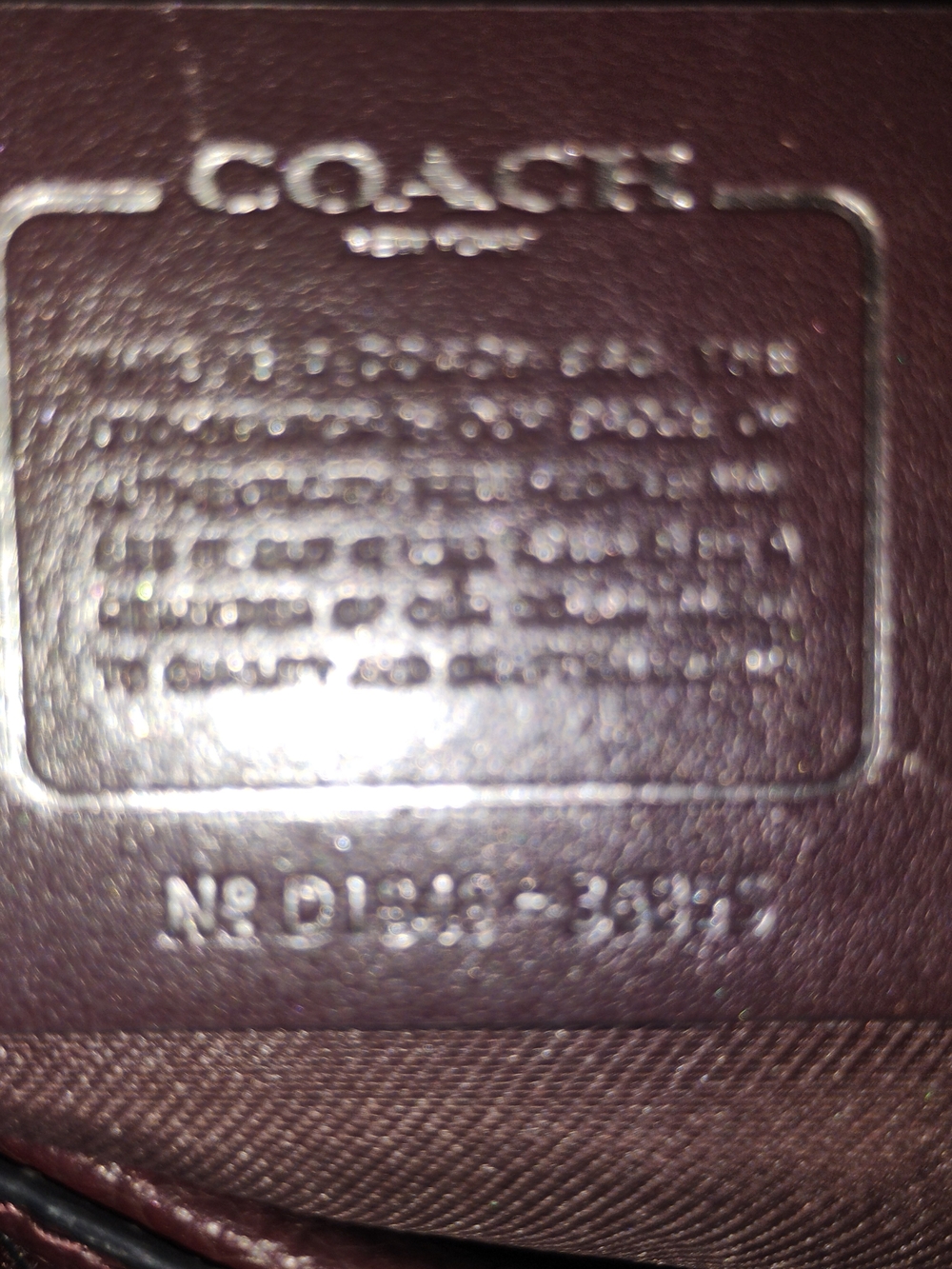 Coach Leather Shoulder Bag Chocolate Brown With 2 Lrg Separate Compartments. - Picture 8 of 14